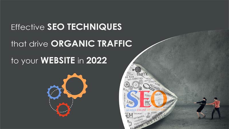 SEO Techniques to Drive Website Organic Traffic in 2022 Effective SEO techniques that drive organic traffic to your website in 2022
