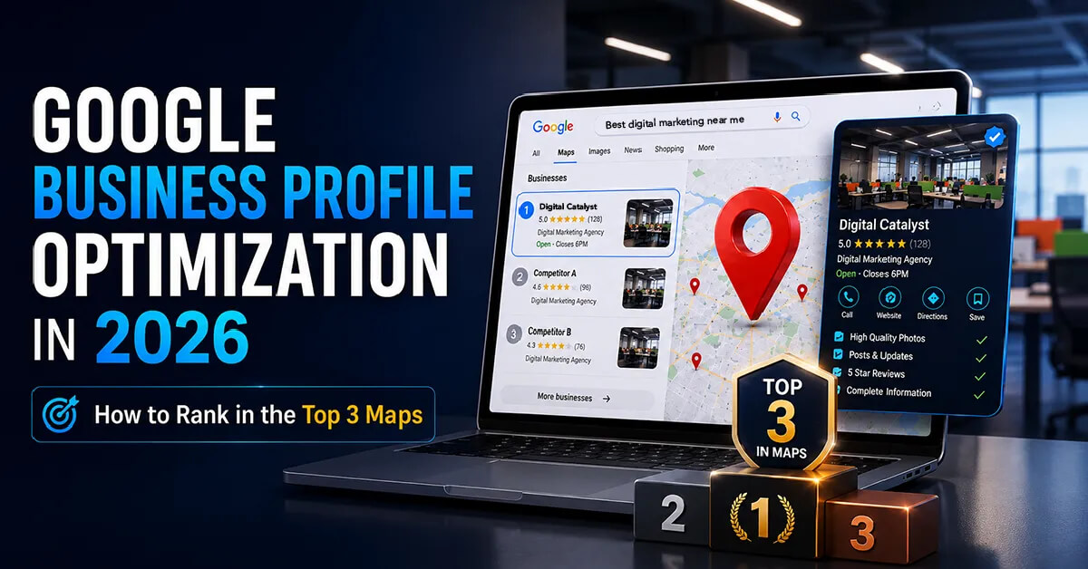 Google business Profile optimization in 2026: How to Rank in the Top 3 Maps Google business Profile optimization in 2026